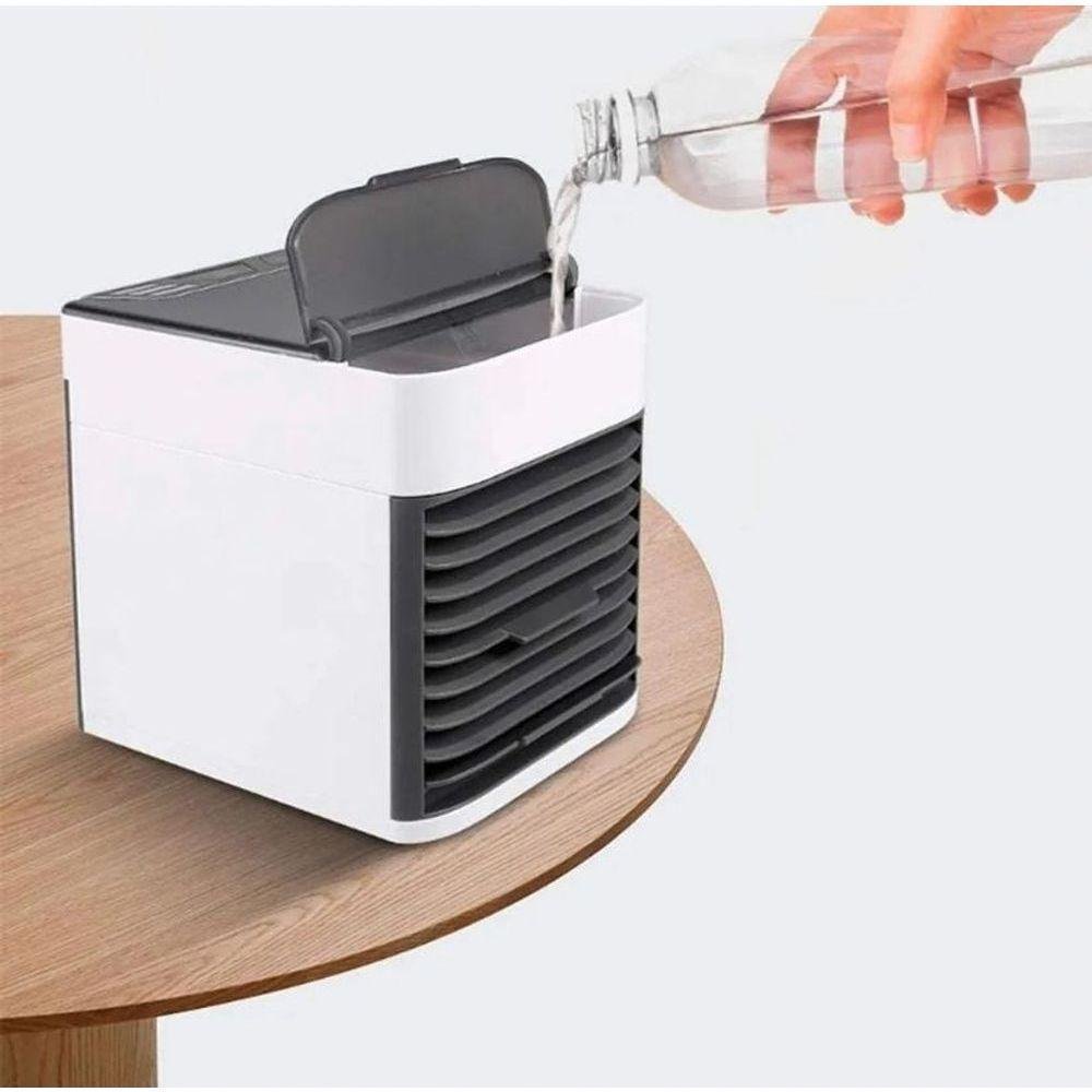 Mini Climatizador Umidificador Ar Condicionado Portátil Mesa - Imagem