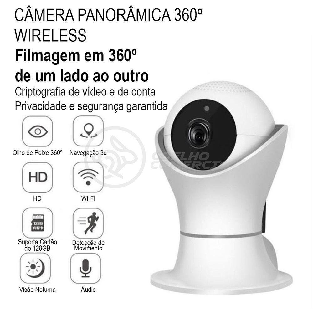 Câmera Ip C360 De Segurança Wifi Robô Hd 1080P - 8165Hp - Imagem zoom