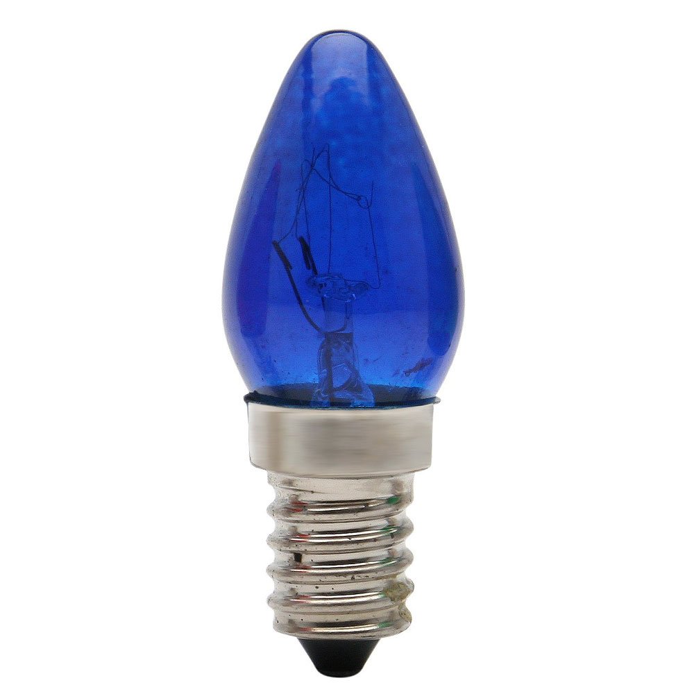Lâmpada Chupeta 7W E14 Bulbo CH24 Cor Azul 110V-BRASFORT-8496