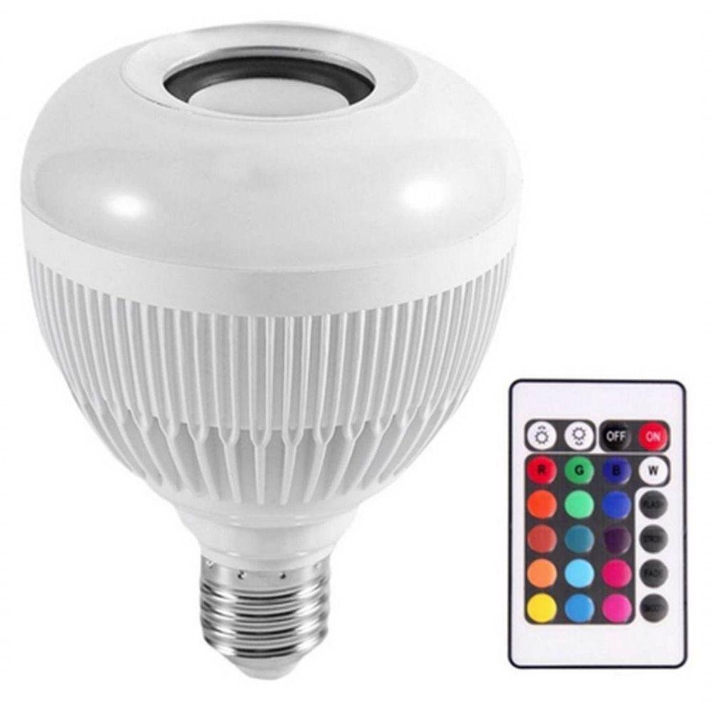 Lampada De Som Bluetooth Led Rgb Com Controle Remoto - Z027 - Imagem zoom