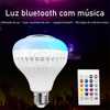 Lâmpada Led 12W E27 Rgb Colorida Com Caixa De Som Bluetooth - Imagem 1