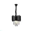 Lustre Cristal Midas Black 30cm 3xe14 Preto - Imagem 1