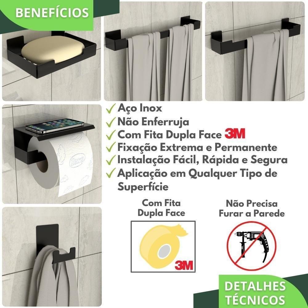 Porta Papel Higienico Com Suporte - METALCROMO-532163