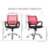 Cadeira de Escritório Diretor Pelegrin PEL-CR11 Preta e Vermelha - Imagem 2
