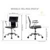 Cadeira Diretor Executiva em Couro PVC Preta Pelegrin PEL-6011 - Imagem 2