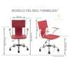 Cadeira Diretor Executiva em Couro PVC Vermelha Pelegrin PEL-6011 - Imagem 2