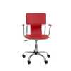 Cadeira Diretor Executiva em Couro PVC Vermelha Pelegrin PEL-6011 - Imagem 3