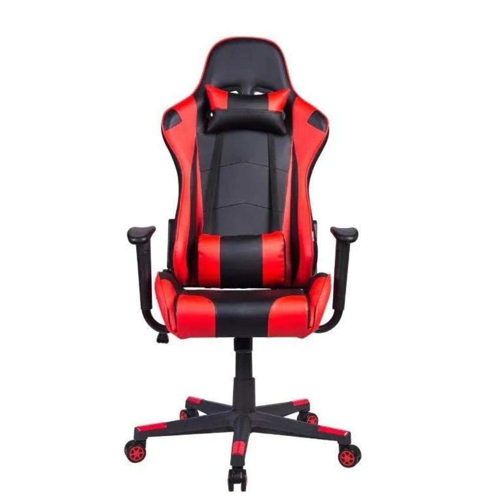 Cadeira Gamer Pelegrin em Couro PU Reclinável PEL-3012 Preta e Vermelha - Imagem zoom