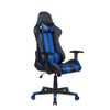 Cadeira Gamer Pelegrin em Couro PU Reclinável PEL-3013 Preta e Azul - Imagem 3