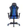 Cadeira Gamer Pelegrin em Couro PU Reclinável PEL-3013 Preta e Azul - Imagem 1