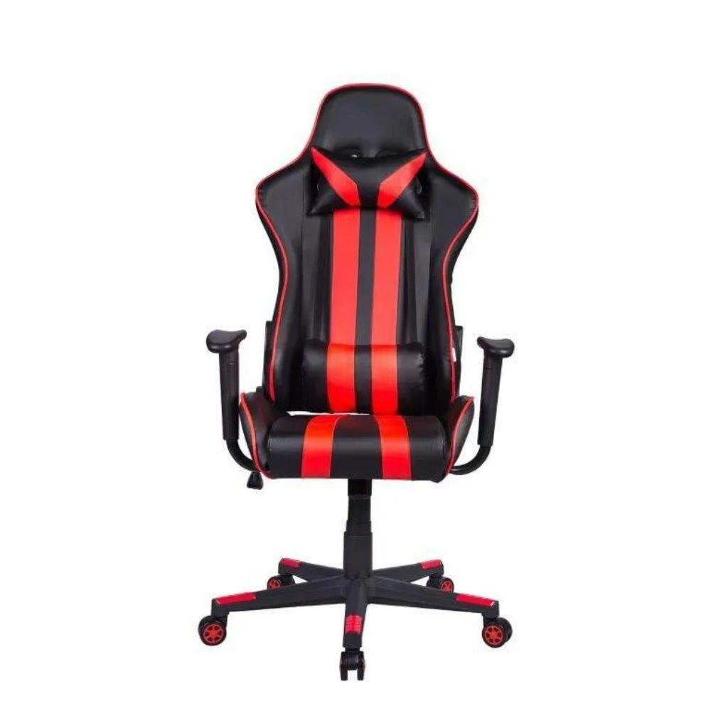 Cadeira Gamer Pelegrin em Couro PU Reclinável PEL-3013 Preta e Vermelha - Imagem zoom