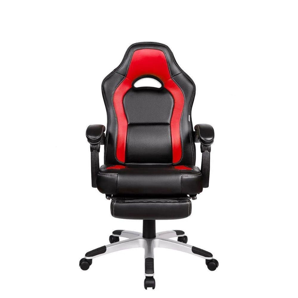 Cadeira Gamer Pelegrin PEL-3006 Couro PU Preto e Vermelha - Imagem zoom