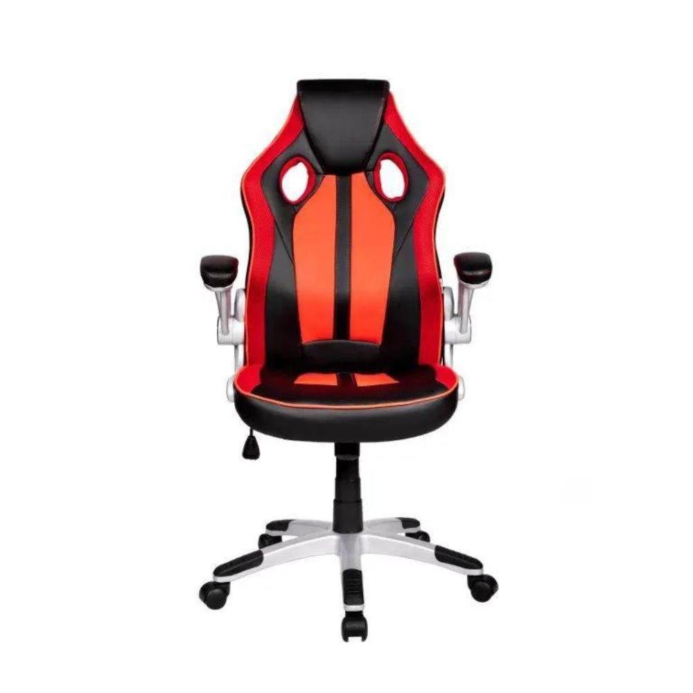 Cadeira Gamer Pelegrin PEL-3009 Couro PU Preta e Vermelha - Imagem zoom
