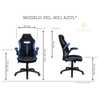 Cadeira Gamer Pelegrin PEL-3011 Preta e Azul - Imagem 2