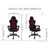 Cadeira Gamer Pelegrin Reclinável PEL-3018 Preta e Vermelha - Imagem 2