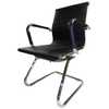Cadeira Interlocutor em Couro PU PEL-1190V Preta Design Charles Eames - Imagem 1
