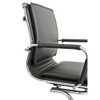 Cadeira Interlocutor Pelegrin em Couro PU PEL-8003V Preta Design Charles Eames - Imagem 4