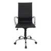 Cadeira Presidente em Couro PU PEL-1190H Preta Design Charles Eames - Imagem 1