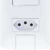 Conjunto Aria 1 Interruptor Paralelo 6A + 1 Tomada 2P+T 10A 250V Branco  - Imagem 4