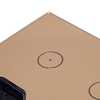 Interruptor Touch Tok Glass 2 Pads + 2 Tomadas Wi-Fi 4x4cm Bronze - Imagem 3