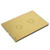 Interruptor Touch Tok Glass 2 Pads Wi-Fi  4x2cm Dourado - Imagem 1