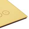 Interruptor Touch Tok Glass 5 Pads Wi-Fi  4x4cm Dourado - Imagem 3