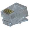 Conector Modular Plug RJ11 6 x 6 com 10 Unidades - Imagem 1