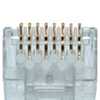 Conector Modular Plug 8x8 RJ45 Sem Guias 1000 Unidades - Imagem 2