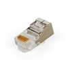 Conector Plug Modular Rj-45 Cabo De Rede Cat5 8X8 Blindado - Imagem 2