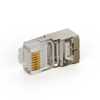 Conector Plug Modular Rj-45 Cabo De Rede Cat5 8X8 Blindado - Imagem 4