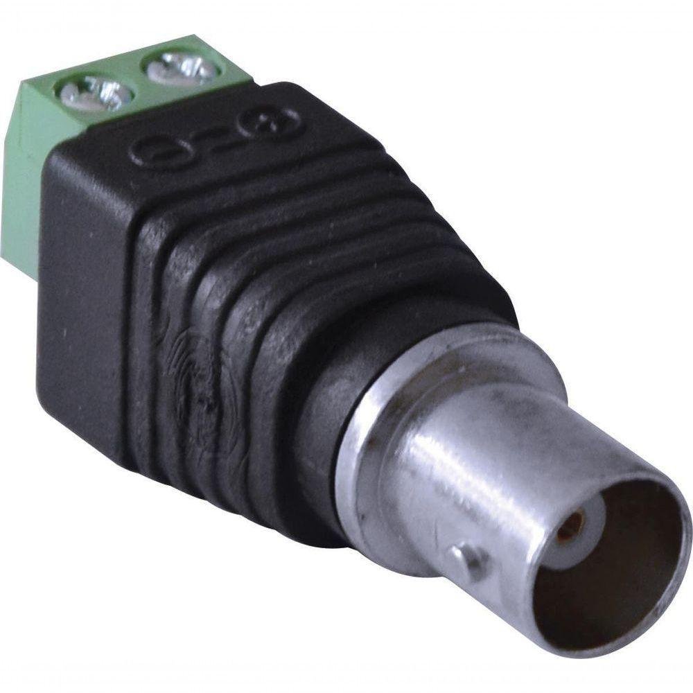 Plug Conector Bnc Com Borne Fêmea - Sv31 Multiplos 10 - Imagem zoom