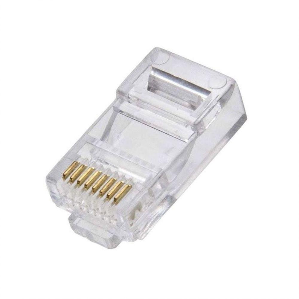 Conector Modular Plug Rj45 Cat5 - 20 Unidades - Imagem