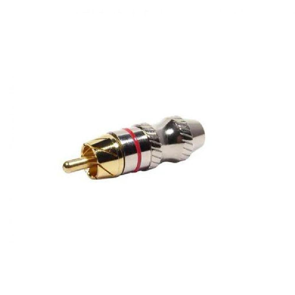 Plug Rca Metal Com Anel Vermelho Pgrc0025 Storm Pct / 10 - Imagem zoom