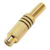 Plug Rca Femea Metal Gold Jcrc0002 Dourado Storm - Imagem 2