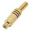 Plug Rca Femea Metal Gold Jcrc0002 Dourado Storm - Imagem 3