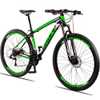 Bicicleta 29 Dropp Race 21V Freio Disco Preto+Verde - Imagem 4