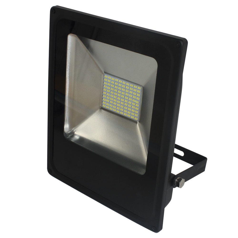 Refletor LED Slim 50W Luz Amarela 3.000K Bivolt - Imagem zoom