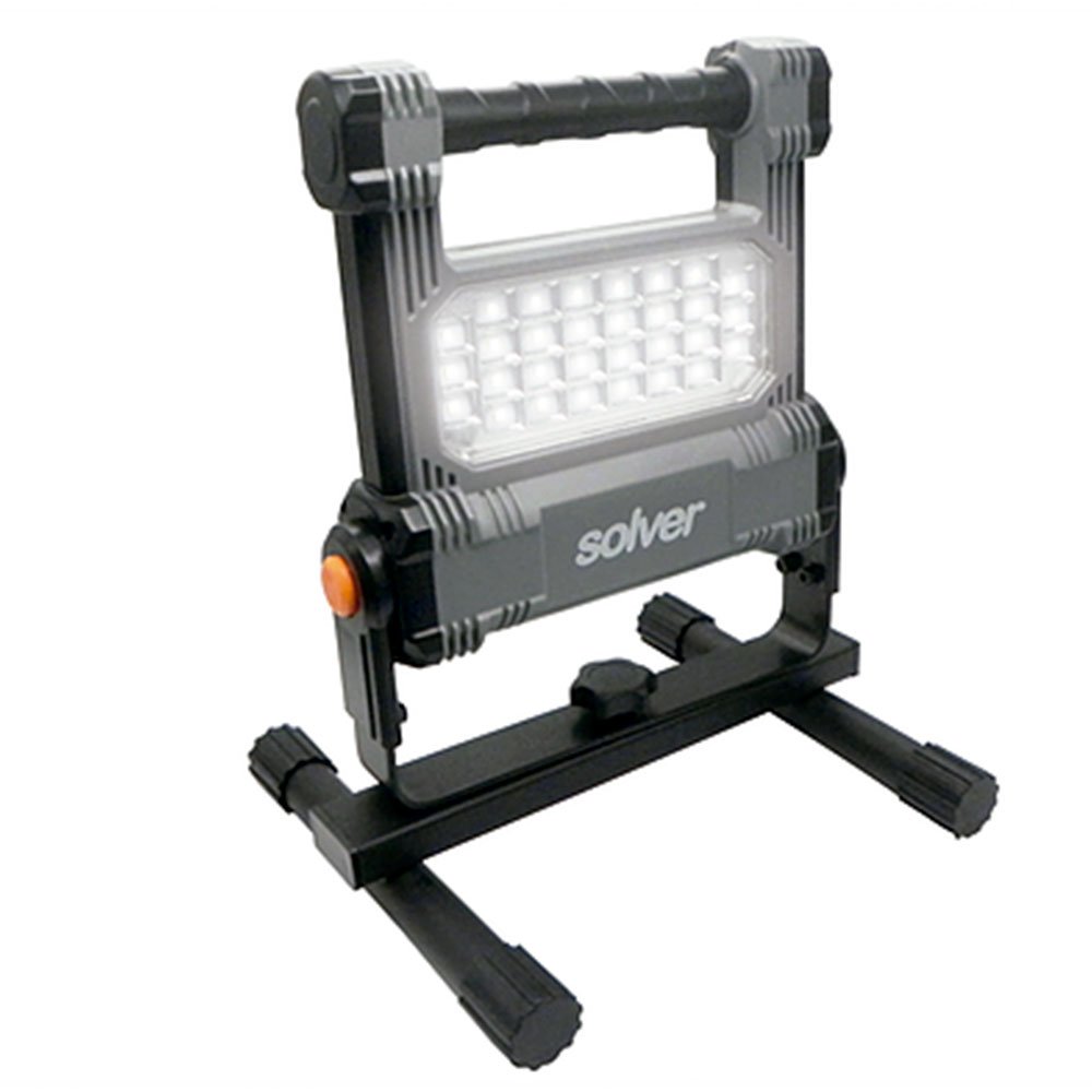 Refletor Portátil Pro Recarregável LED 10W SLP-501-SOLVER-S21LP501