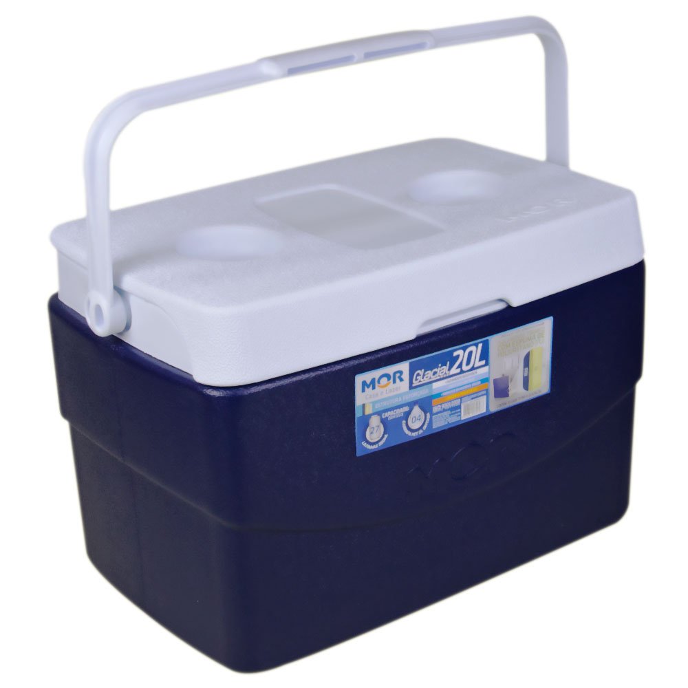 Caixa Térmica Glacial 20 Litros Azul com Alça-MOR-25108101