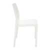 Cadeira Alice Satinada Branca sem Braços em Polipropileno - Imagem 3