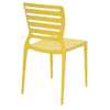 Cadeira Sofia Amarela sem Braços Encosto Vazado Horizontal em Polipropileno e Fibra de Vidro - Imagem 4