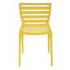 Cadeira Sofia Amarela sem Braços Encosto Vazado Horizontal em Polipropileno e Fibra de Vidro - Imagem 5