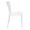 Cadeira Sofia Branca sem Braços Encosto Vazado Horizontal em Polipropileno e Fibra de Vidro - Imagem 3