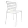 Cadeira Sofia Branca sem Braços Encosto Vazado Horizontal em Polipropileno e Fibra de Vidro - Imagem 4