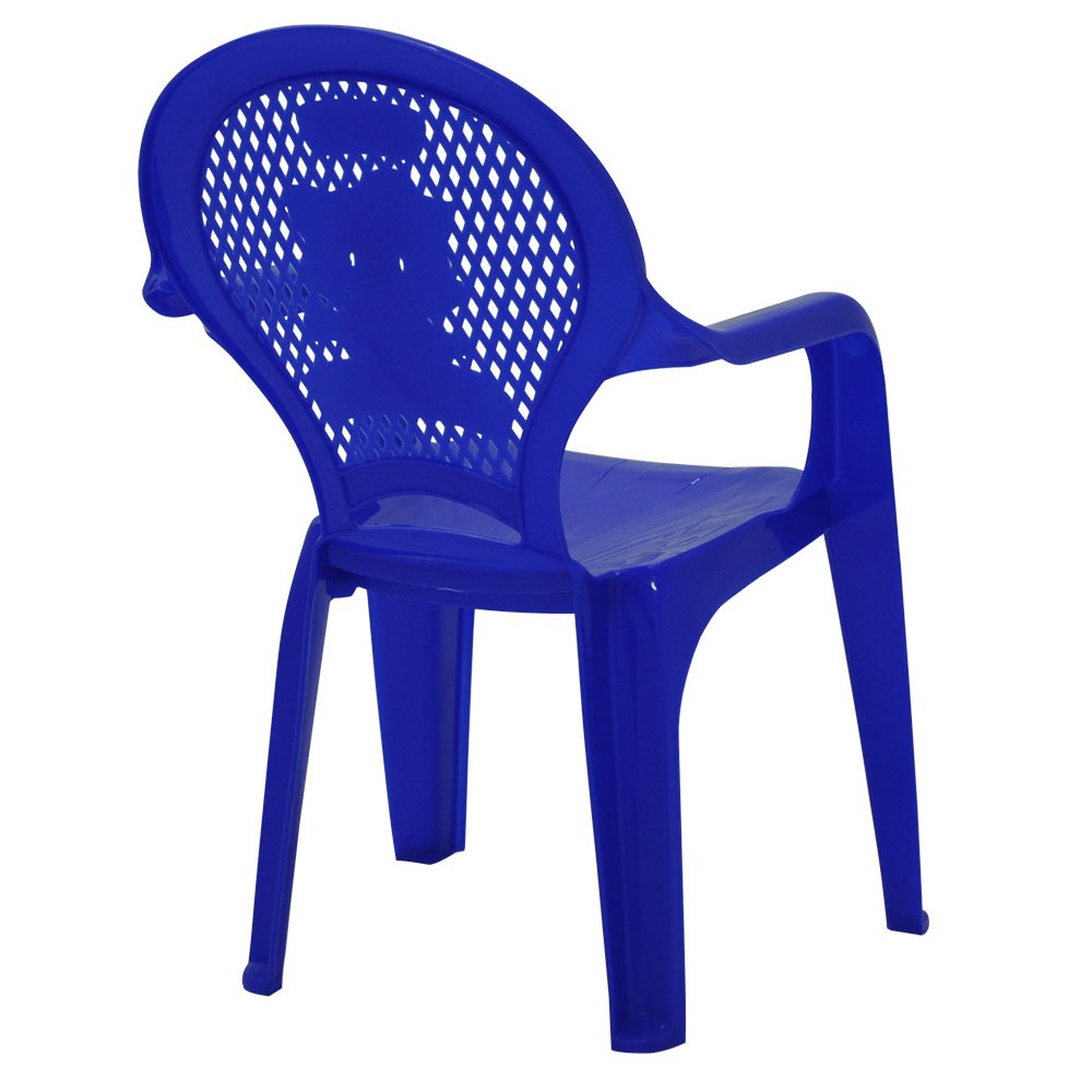 Cadeira Infantil Catty com Braços Estampada Azul - Imagem zoom