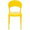 Cadeira Sissi Encosto Fechado em Polipropileno e Fibra de Vidro Amarelo - Imagem 2