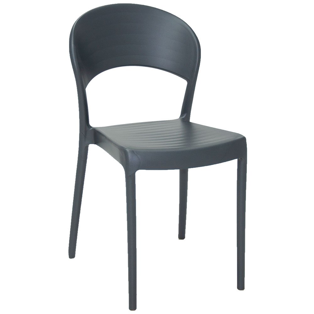 Cadeira Tramontina Sofia em Polipropileno e Fibra de Vidro Preto com  Encosto Horizontal de Qualidade em Promoção