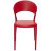 Cadeira Sissi Encosto Fechado em Polipropileno e Fibra de Vidro Vermelho  - Imagem 2