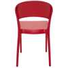 Cadeira Sissi Encosto Fechado em Polipropileno e Fibra de Vidro Vermelho  - Imagem 4