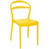 Cadeira Sissi Encosto Vazado em Polipropileno e Fibra de Vidro Amarelo - Imagem 1